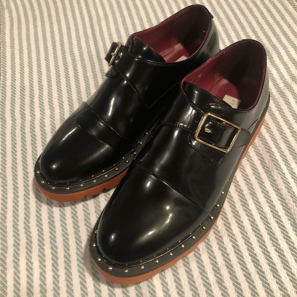 Stella McCartney Shoes - Stella McCartney Black Monk-Strap Loafer